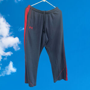 Men's Under Armour Pants Size M Navy Red